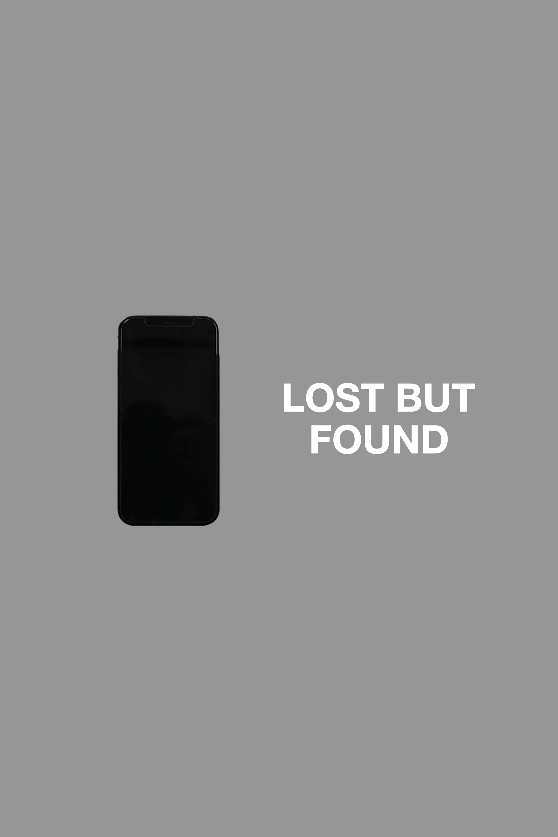 Lost But Found Decal in White