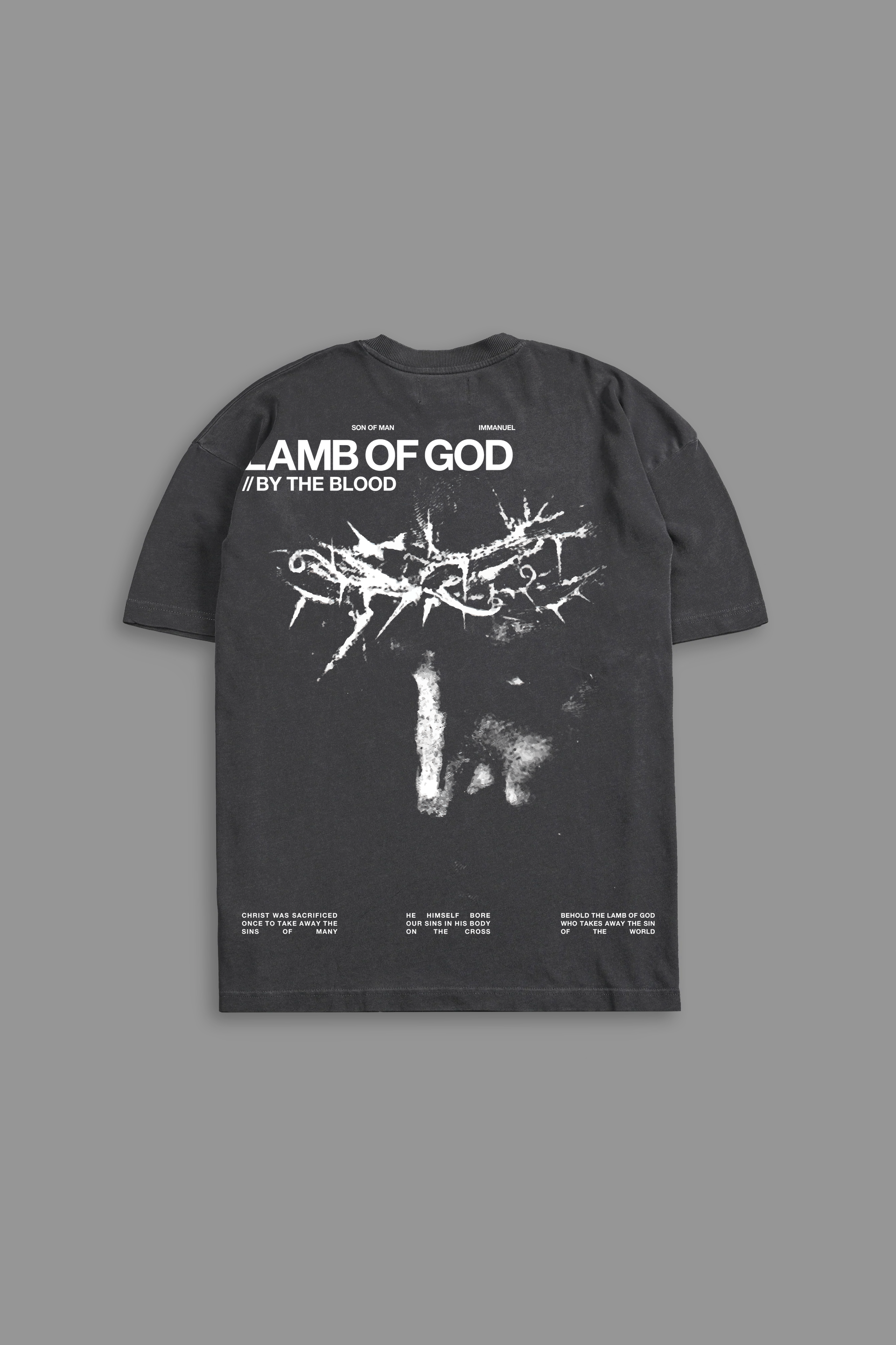 Jesus "Faded" Tee in Gray
