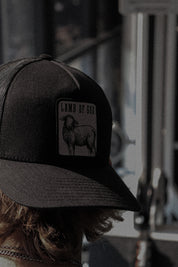 THE LAMB TRUCKER HAT IN BLACK