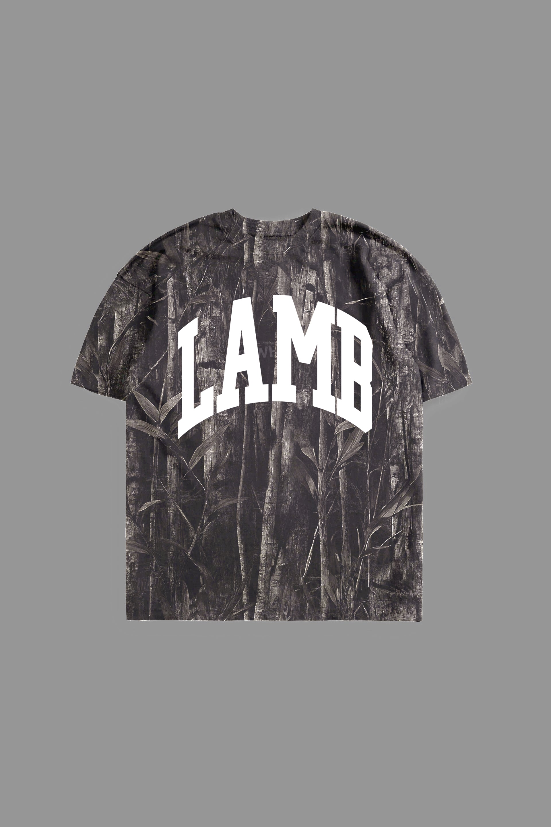 Lamb "PREMIUM" Tee in Grey Cross Wood