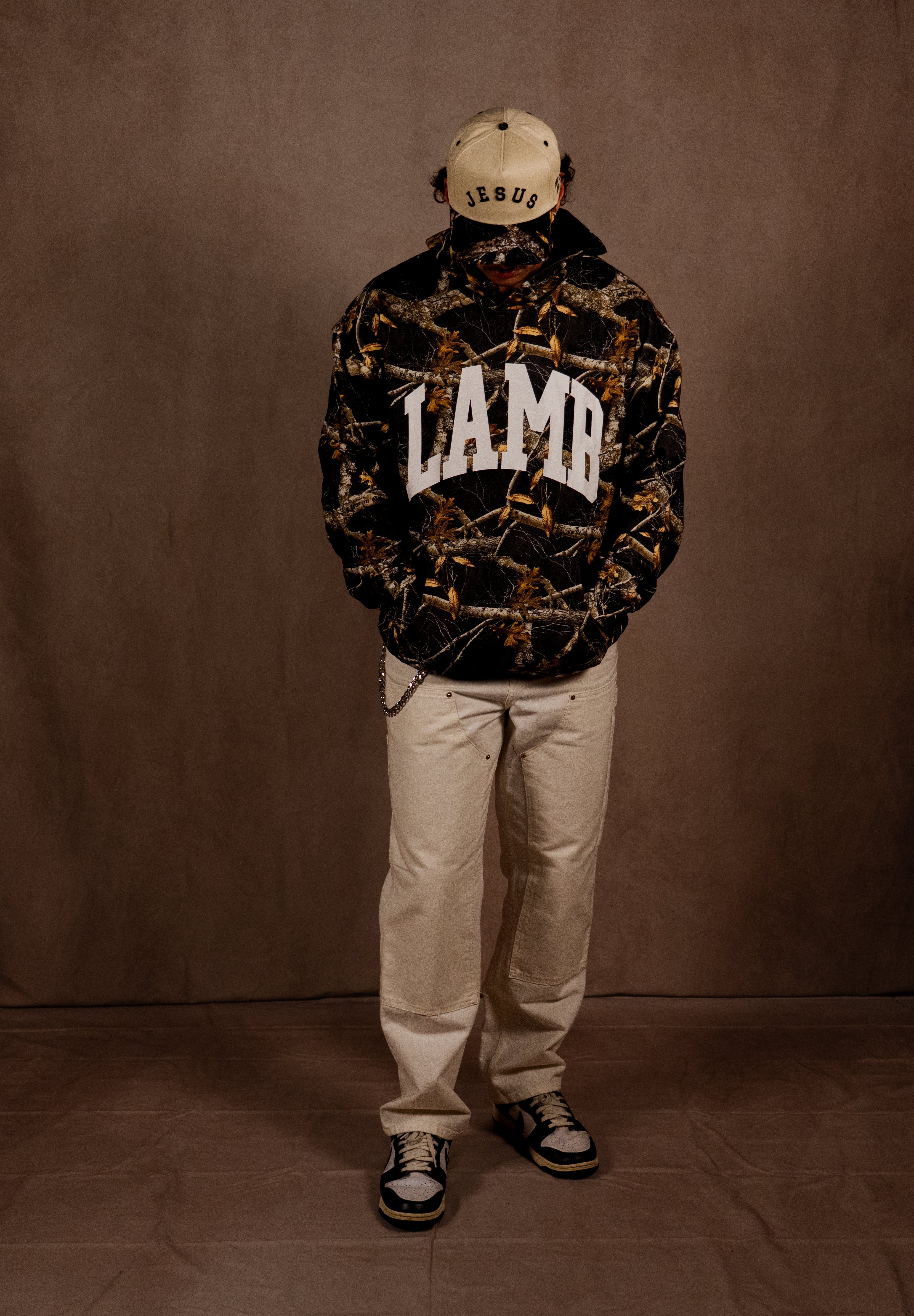 Lamb "PREMIUM" Hoodie in Cross Wood