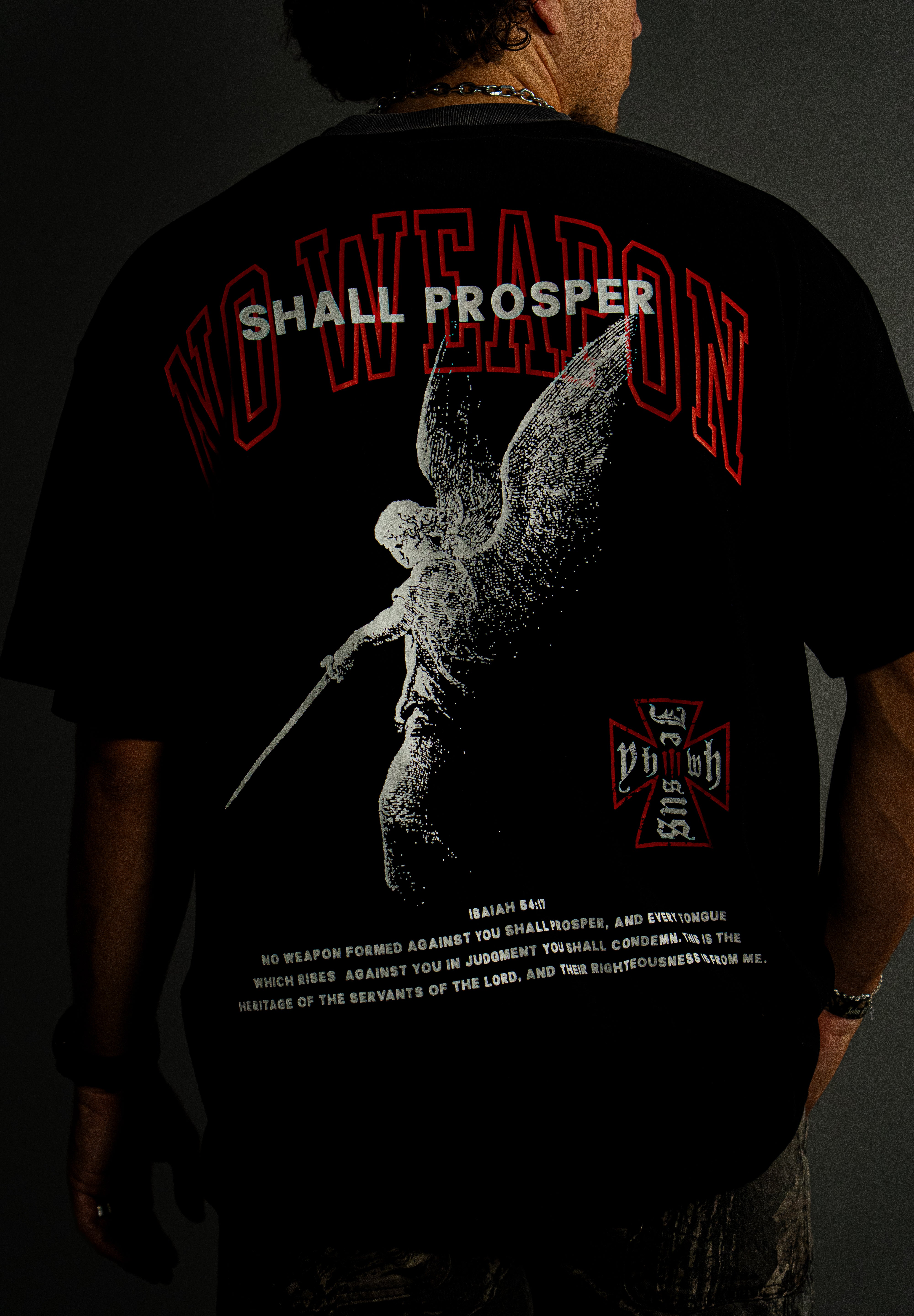 No Weapon x Olympia "Faded" Tee in Black