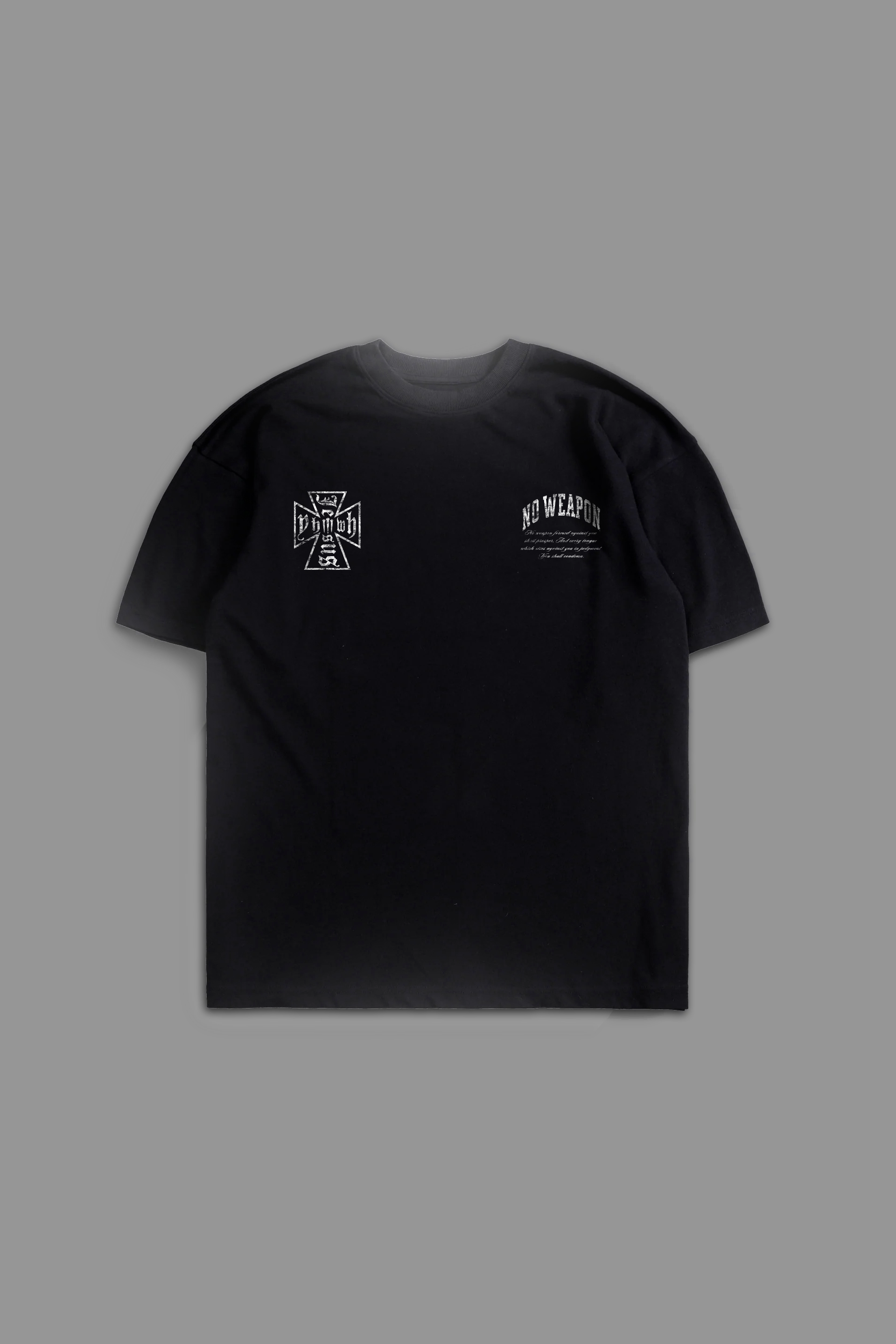 No Weapon x Olympia "Faded" Tee in Black