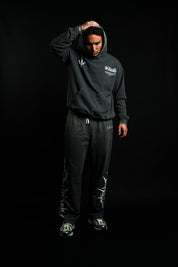 Pierced "Faded" Hoodie in Gray