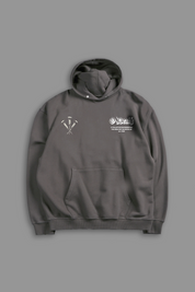 Pierced "Faded" Hoodie in Gray
