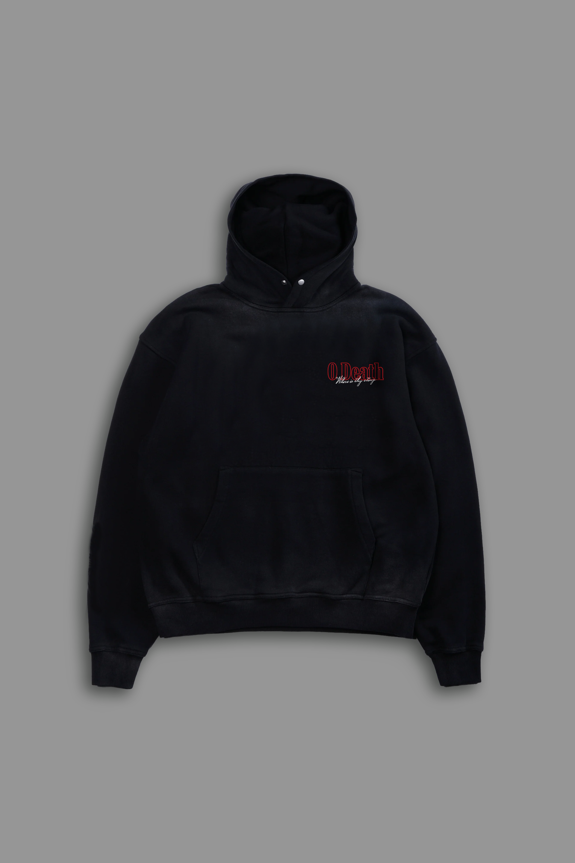 O Death "Faded" Hoodie in Black