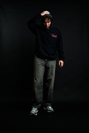 O Death "Faded" Hoodie in Black