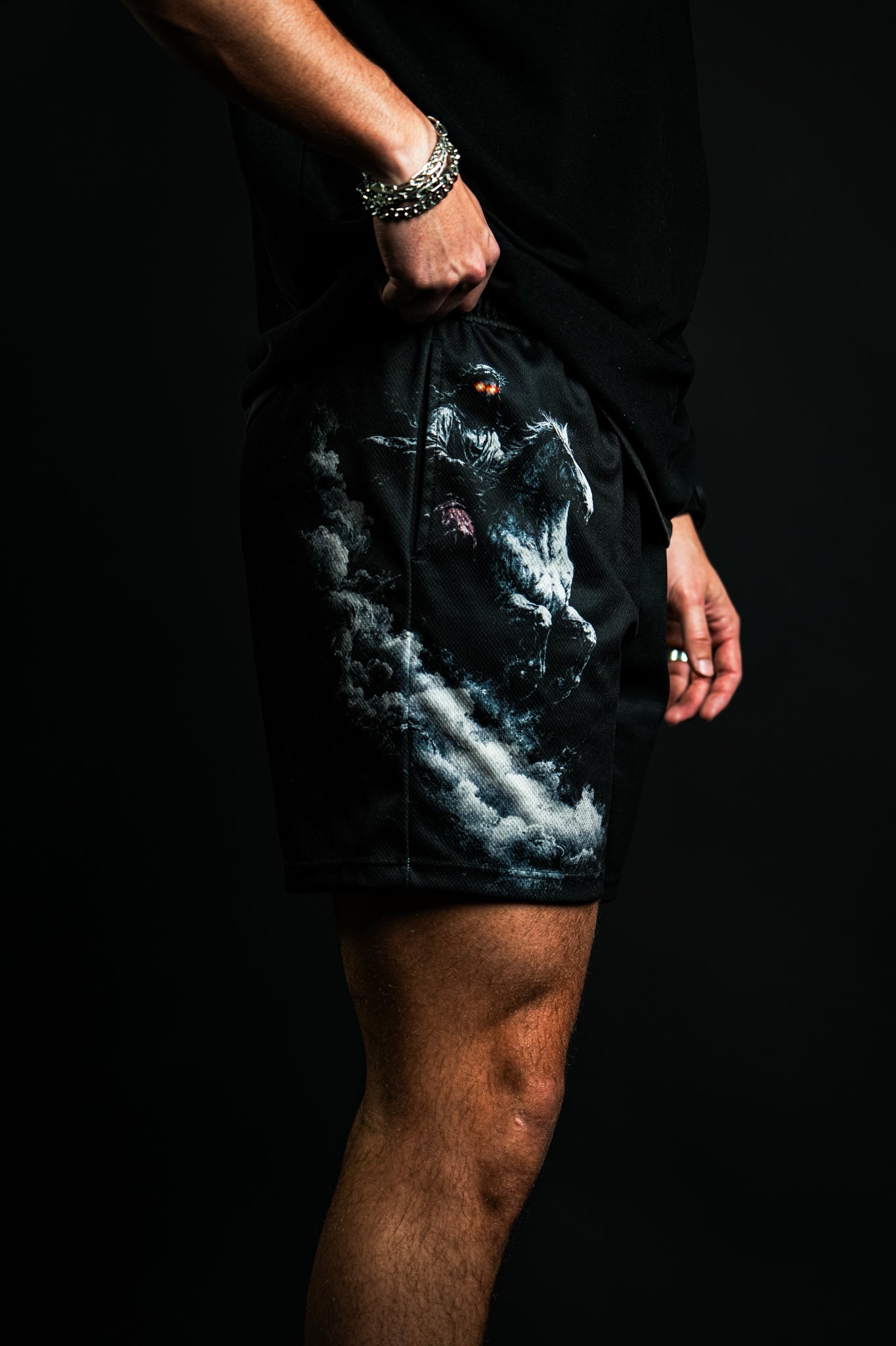 O Death Shorts in Black