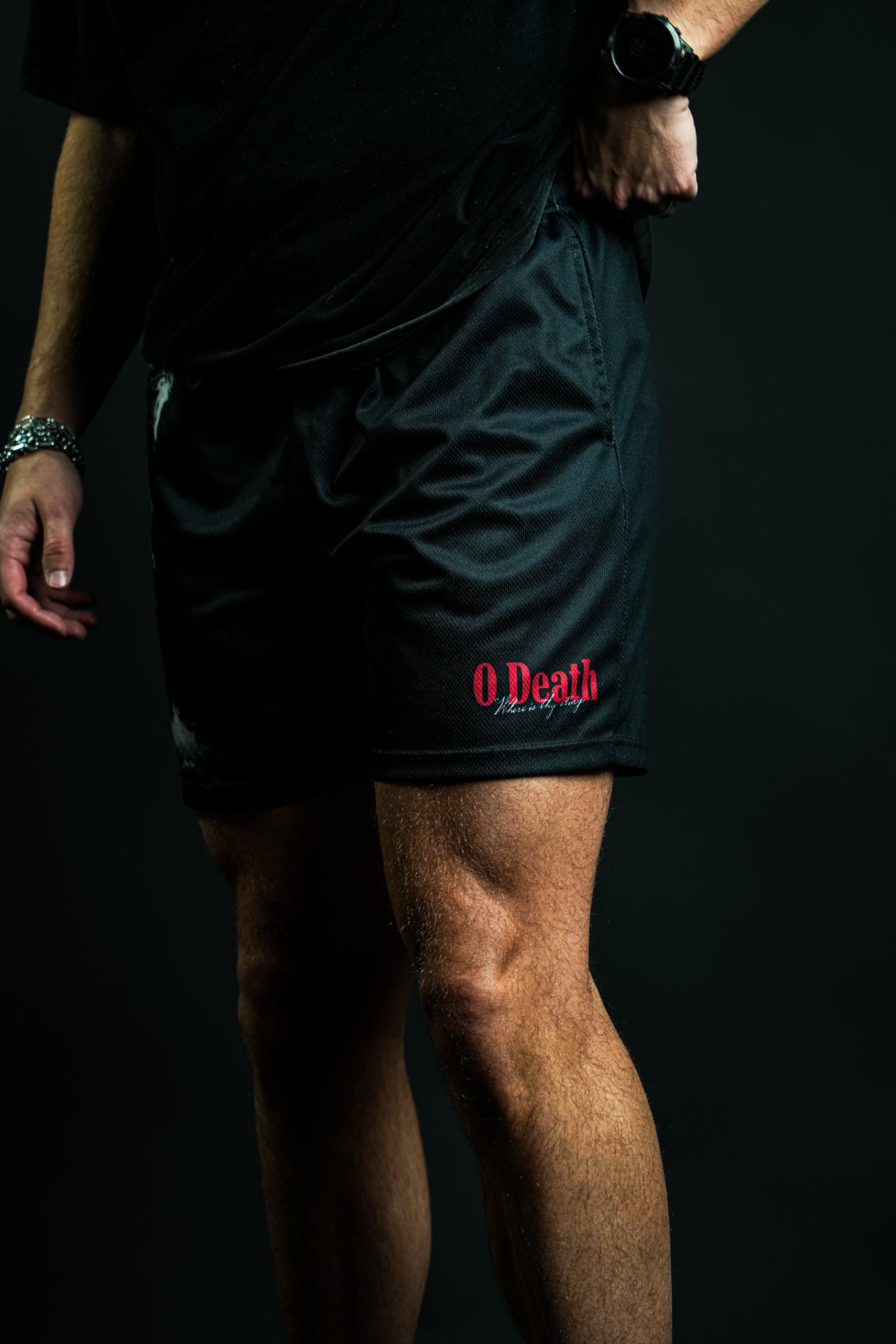 O Death Shorts in Black
