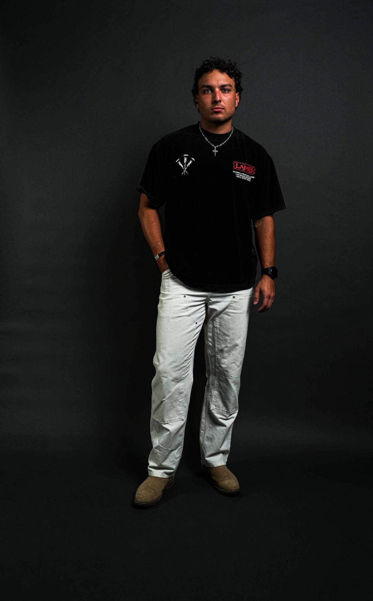 Tetelestai "Faded" Tee in Black