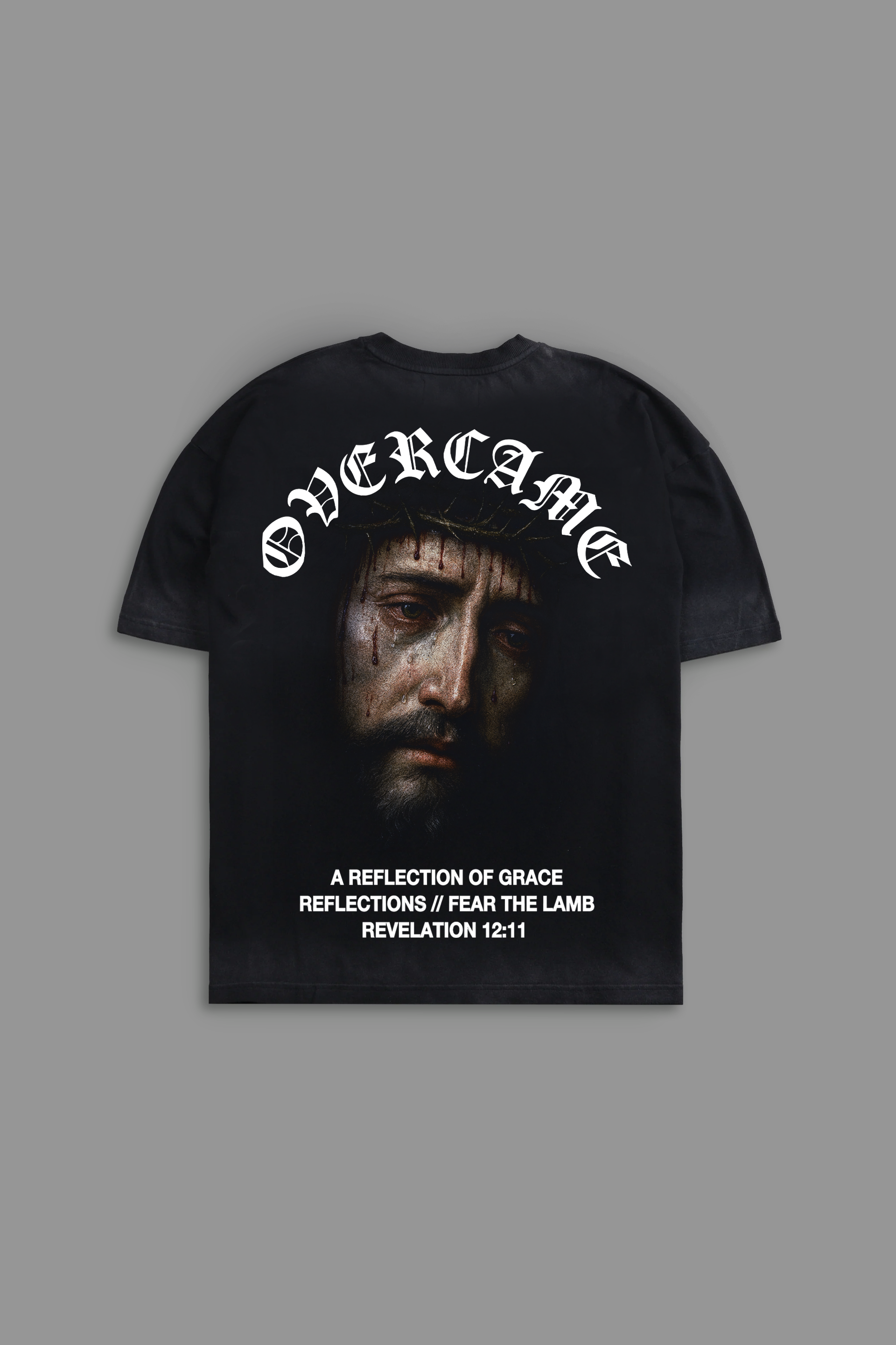 Overcame"Faded" Tee in Black