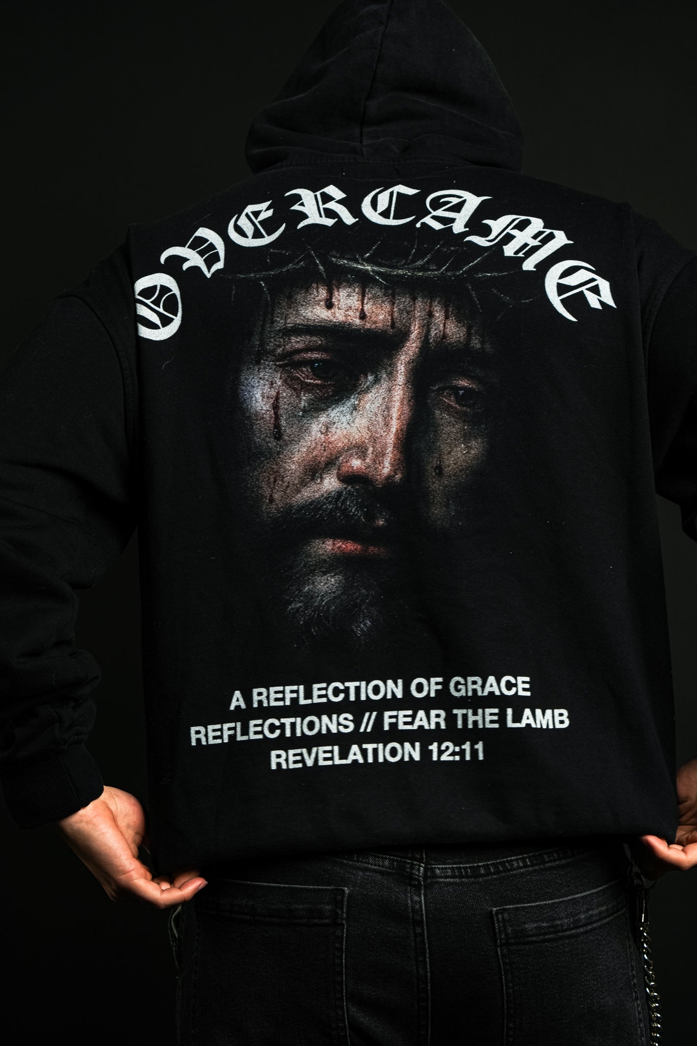 Overcame "Faded" Hoodie in Black