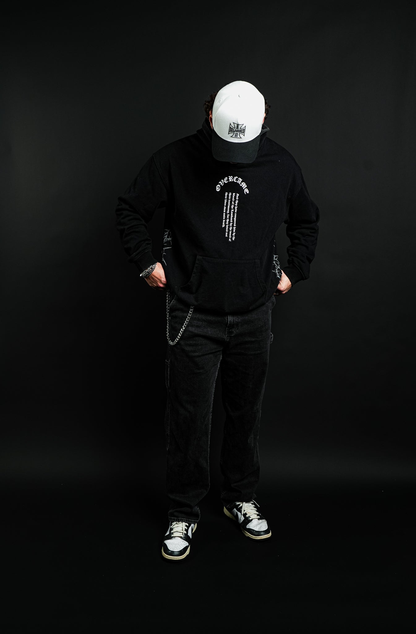 Overcame "Faded" Hoodie in Black