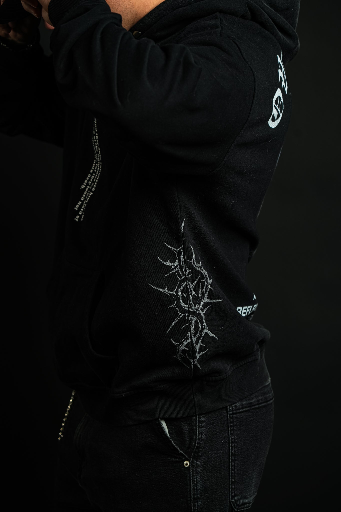 Overcame "Faded" Hoodie in Black