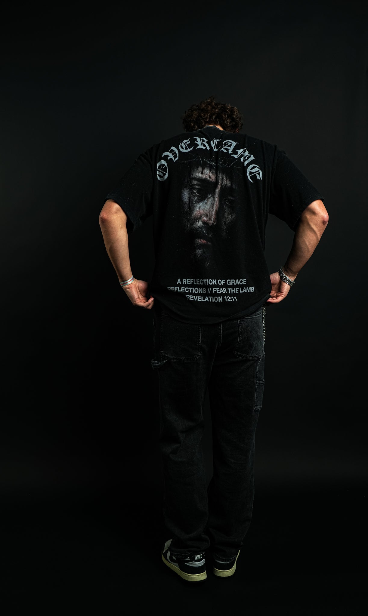 Overcame"Faded" Tee in Black