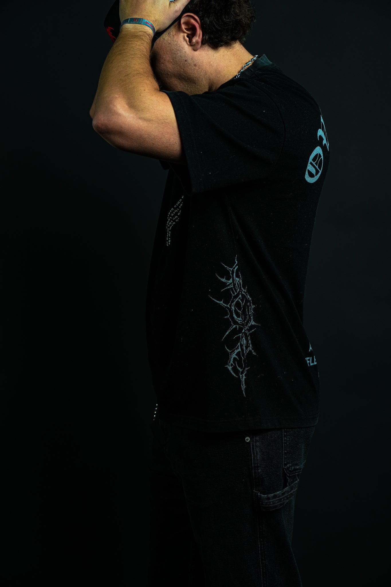 Overcame"Faded" Tee in Black