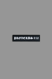 Proverbs 9:10 PVC Patch