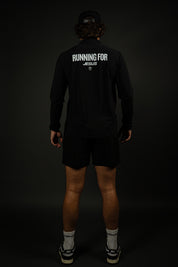 Running For Jesus "Active" Quarter Zip in Black