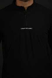 Running For Jesus "Active" Quarter Zip in Black