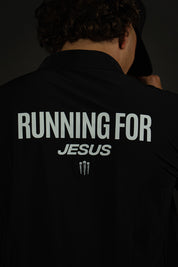 Running For Jesus "Active" Quarter Zip in Black
