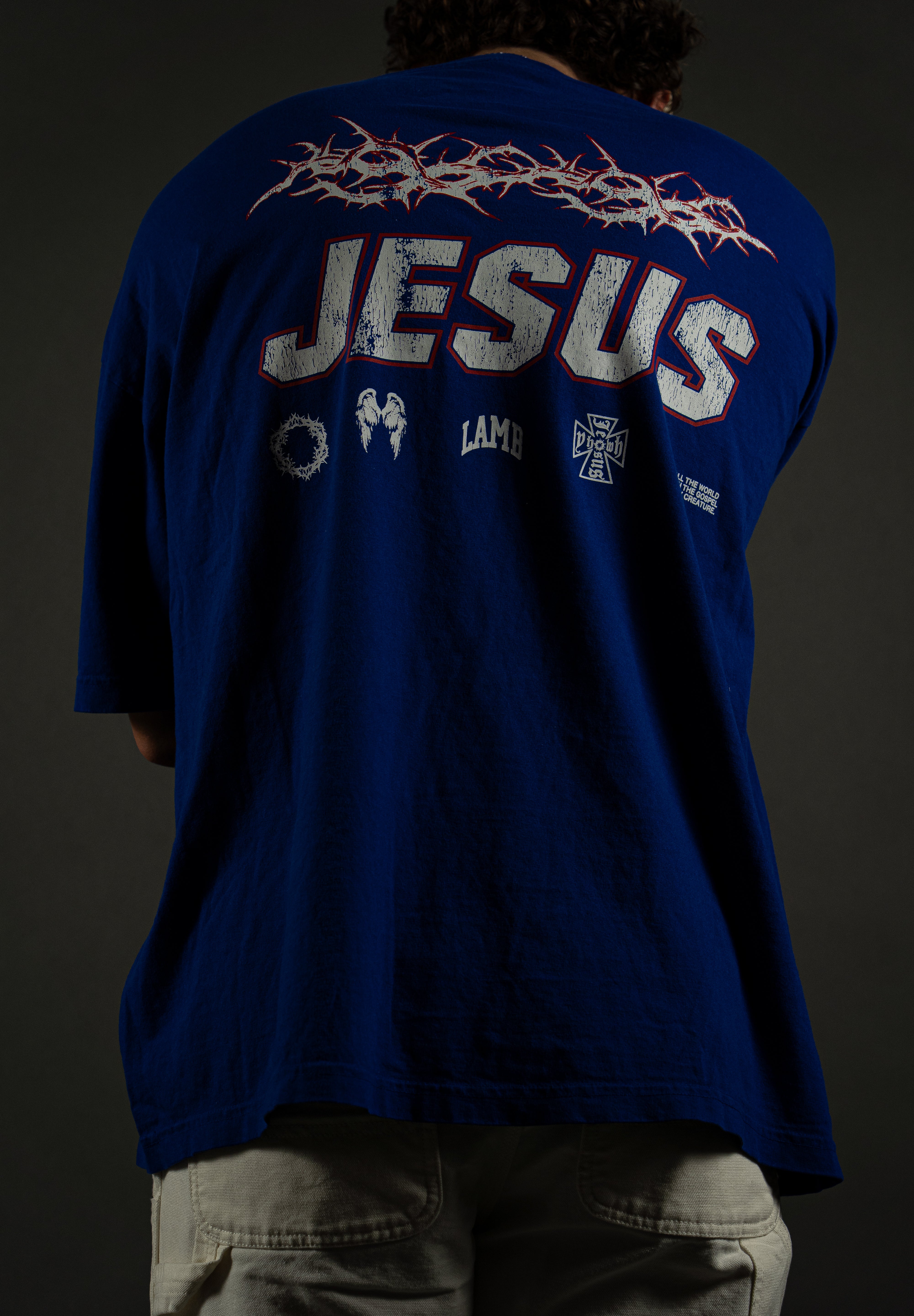 Race For Souls "PREMIUM" Tee in Cobalt Blue