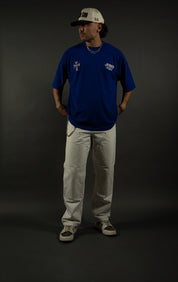 Race For Souls "PREMIUM" Tee in Cobalt Blue