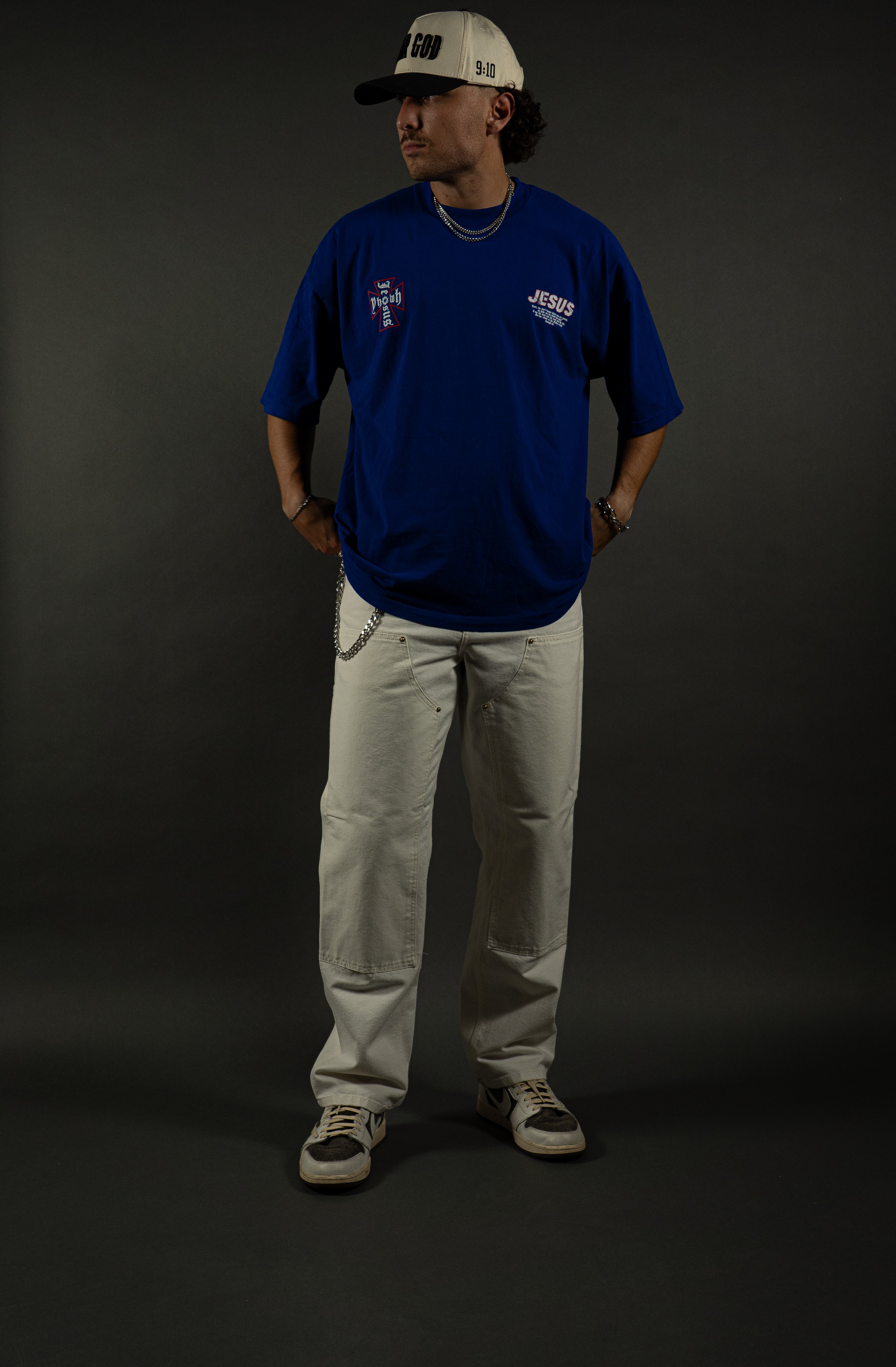 Race For Souls "PREMIUM" Tee in Cobalt Blue