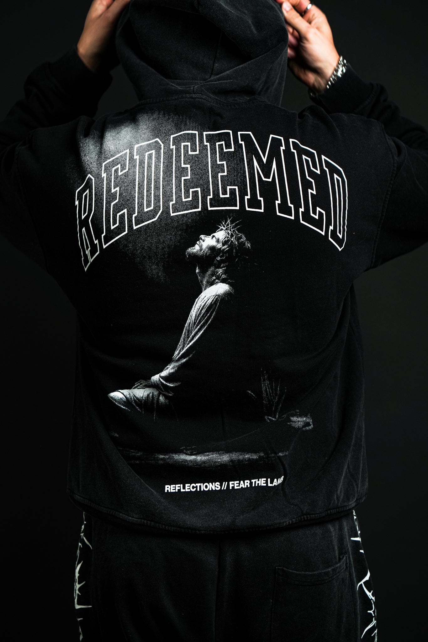 Redeemed "Faded" Hoodie in Black