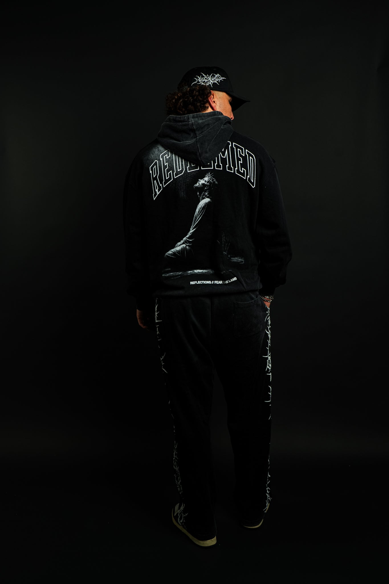 Redeemed "Faded" Hoodie in Black