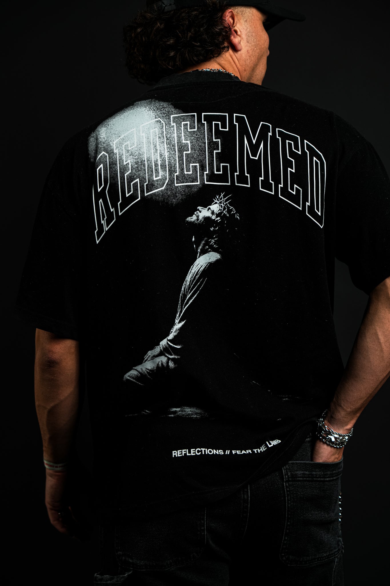 Redeemed "Faded" Tee in Black