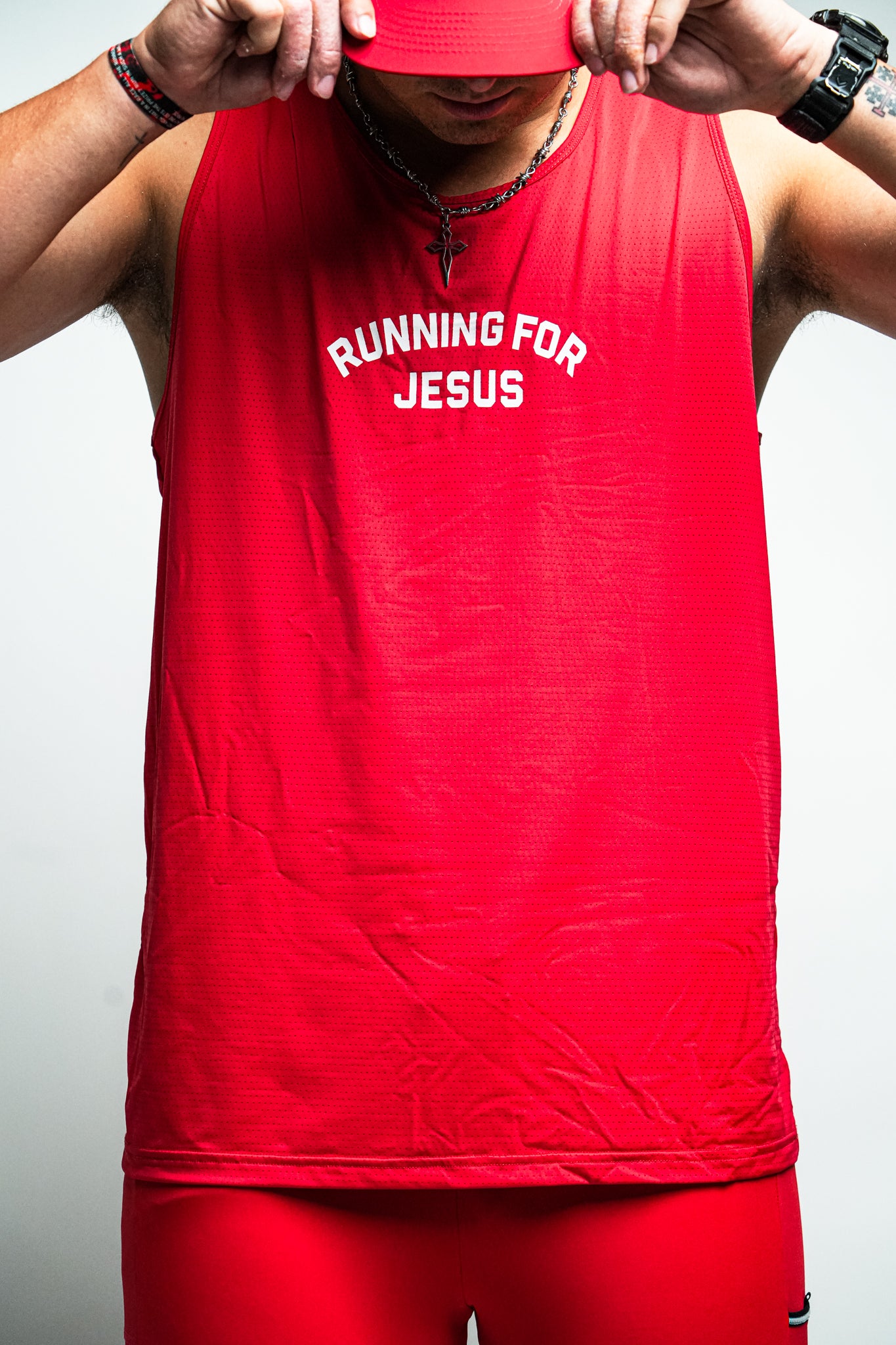 Run to Win "Mesh" Tank in Red