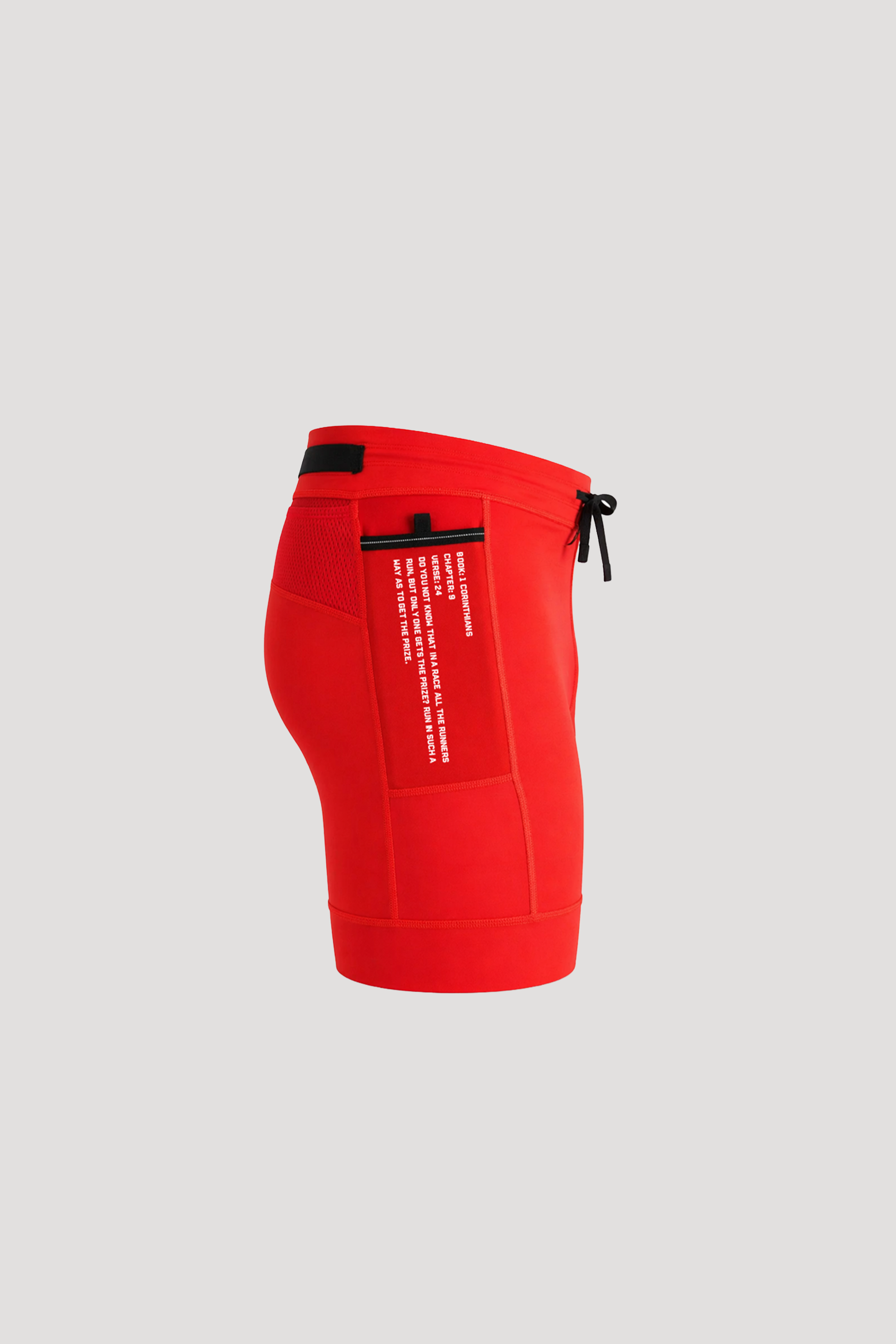 Running For Christ "Race" Half Tights in Red