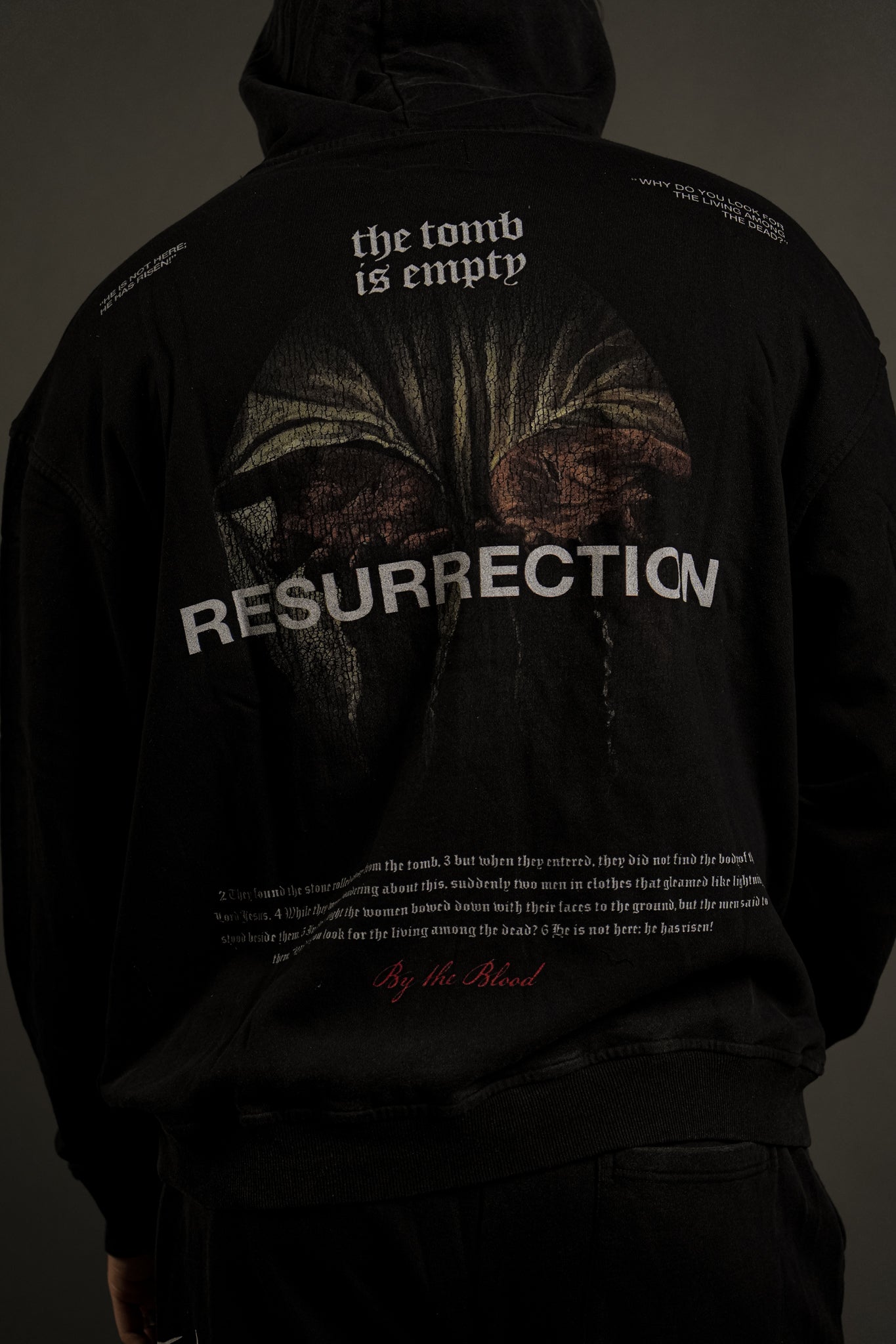 Resurrection "Faded" Hoodie in Black