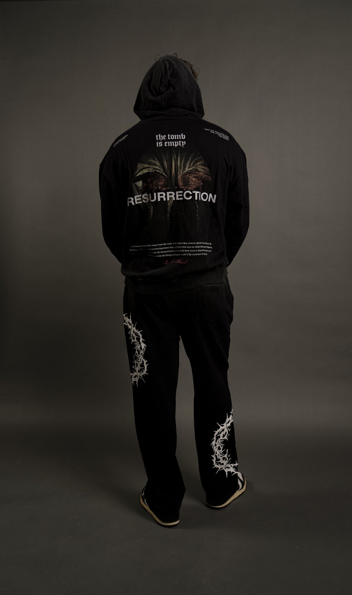 Resurrection "Faded" Hoodie in Black