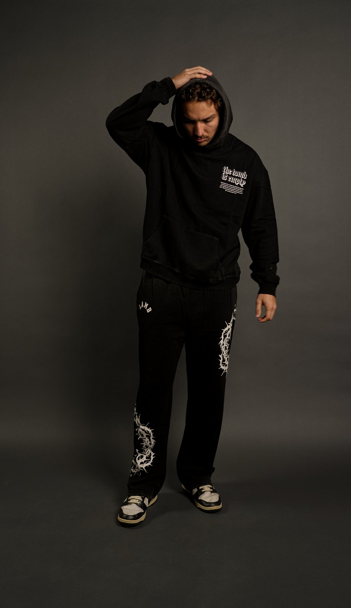 Resurrection "Faded" Hoodie in Black