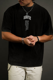 Sacrifice "Faded" Tee in Black
