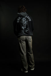 The Offering "Faded" Hoodie in Black