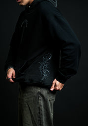 The Offering "Faded" Hoodie in Black