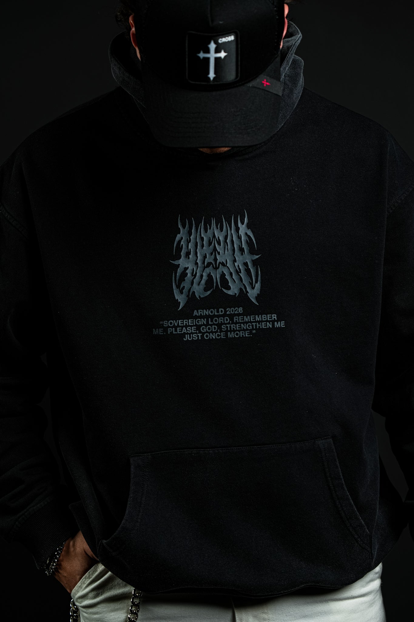 ARNOLD 2026 Samson "Faded" Hoodie in Black