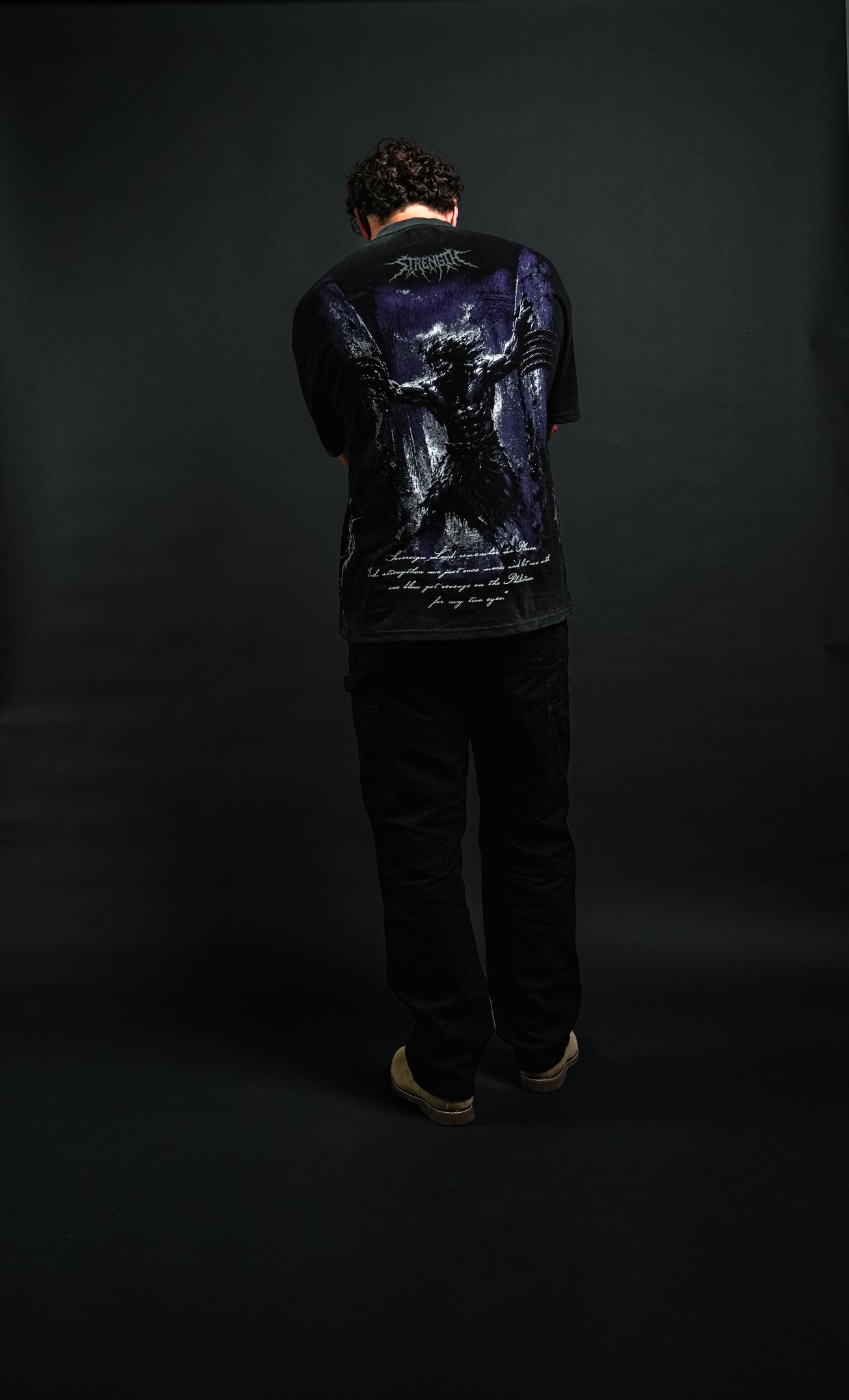 Samson "Faded" Tee in Black
