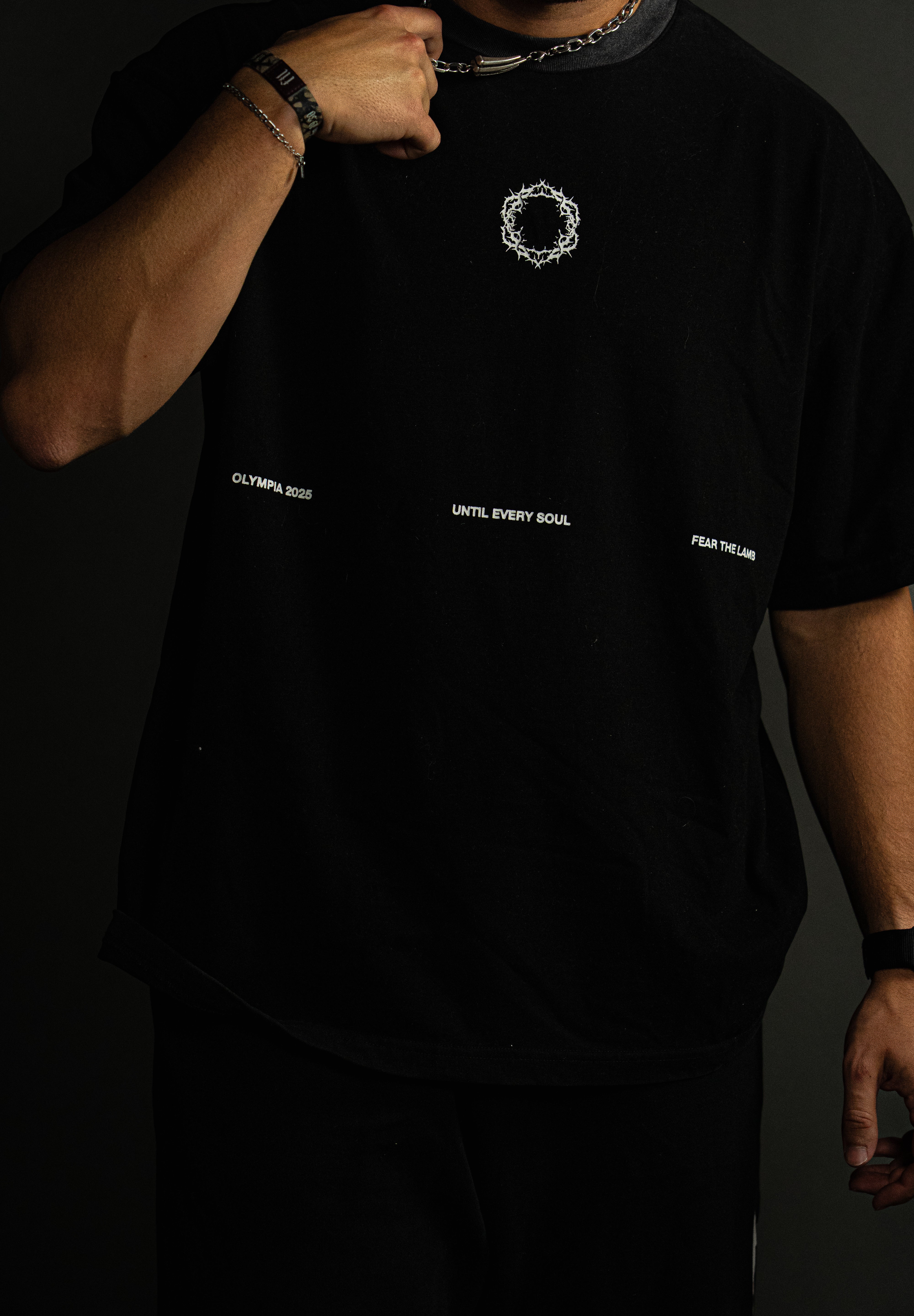Samson x Olympia "Faded" Tee in Black