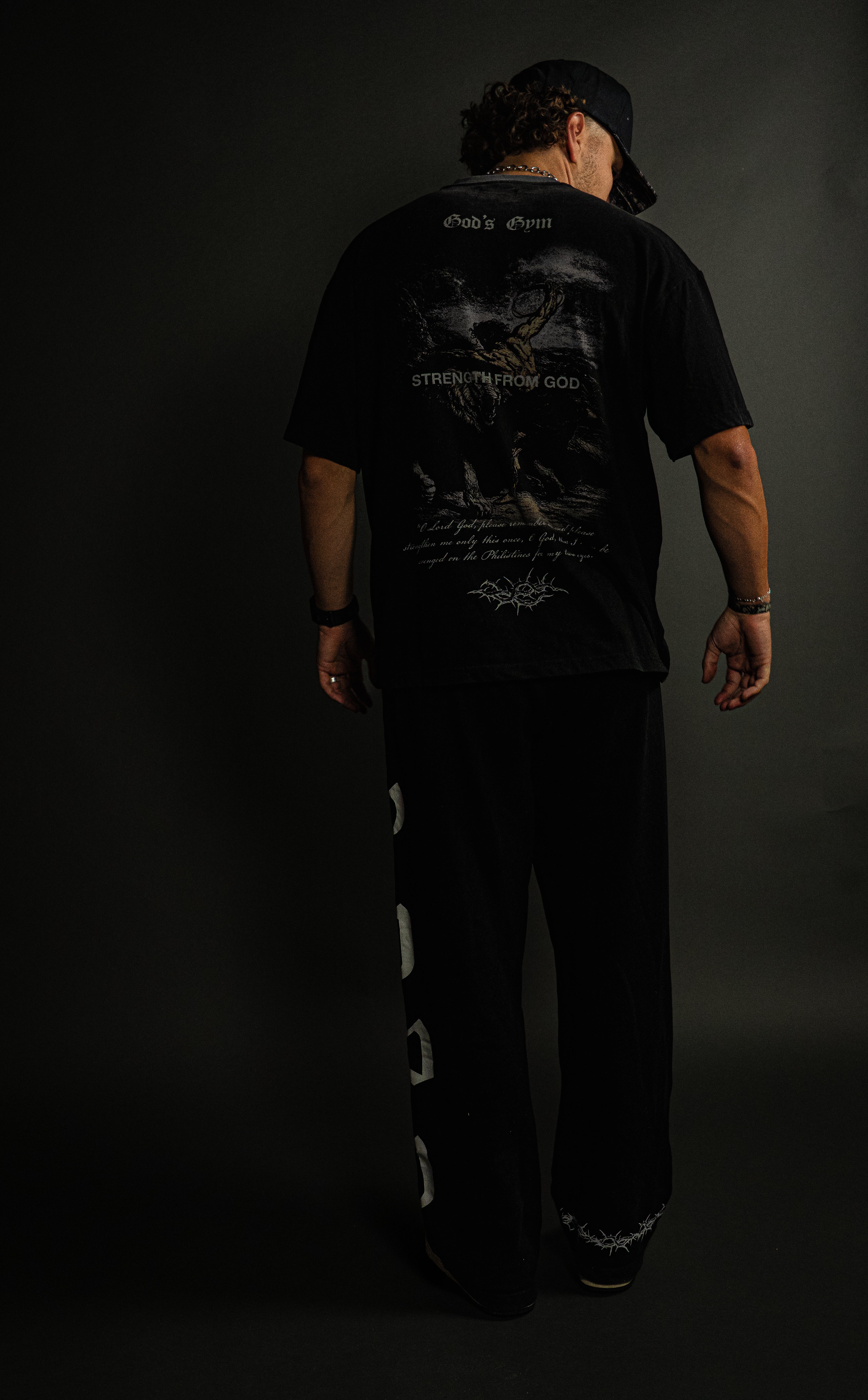 Samson x Olympia "Faded" Tee in Black