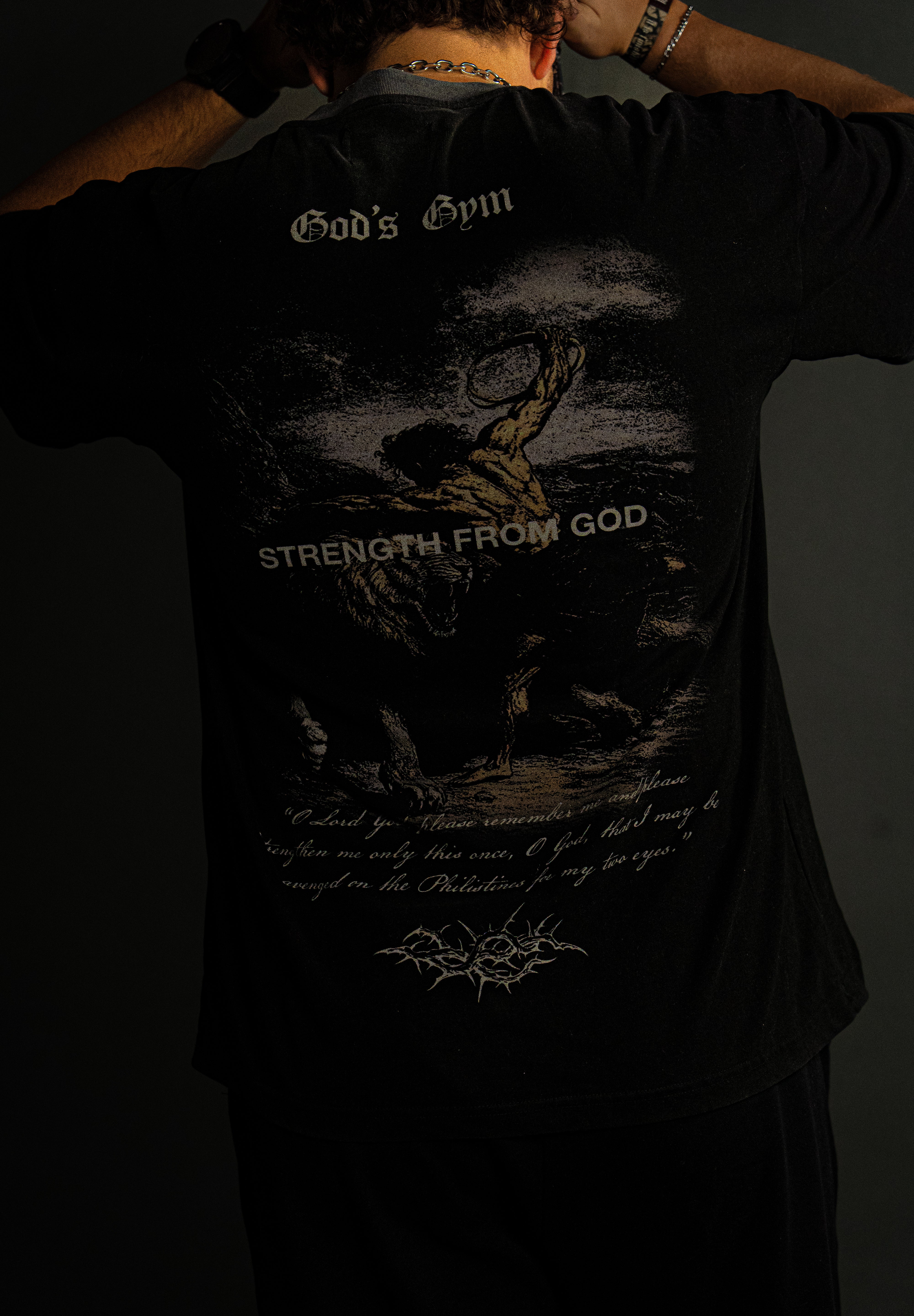 Samson x Olympia "Faded" Tee in Black