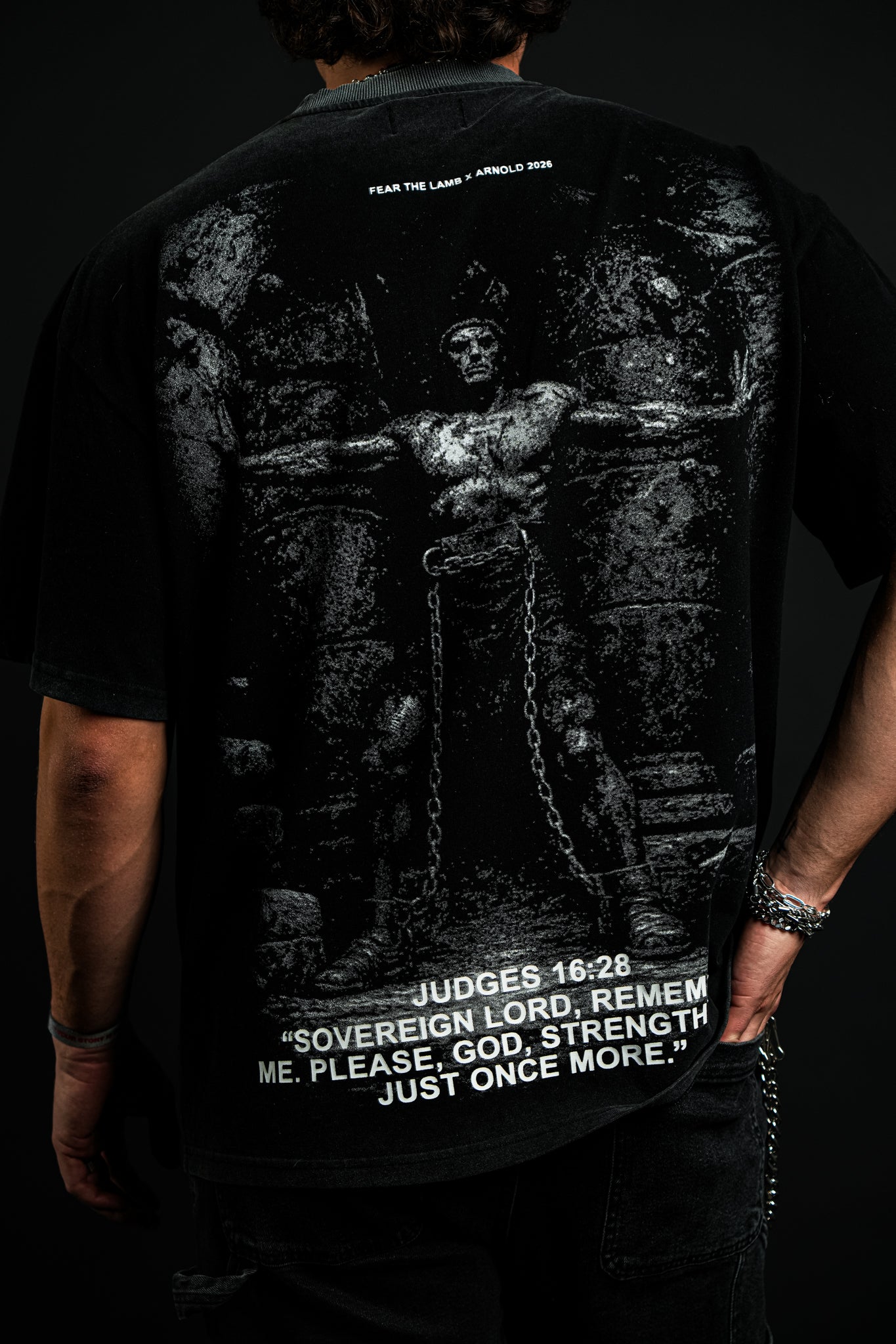 Samson "Faded" Tee in Black