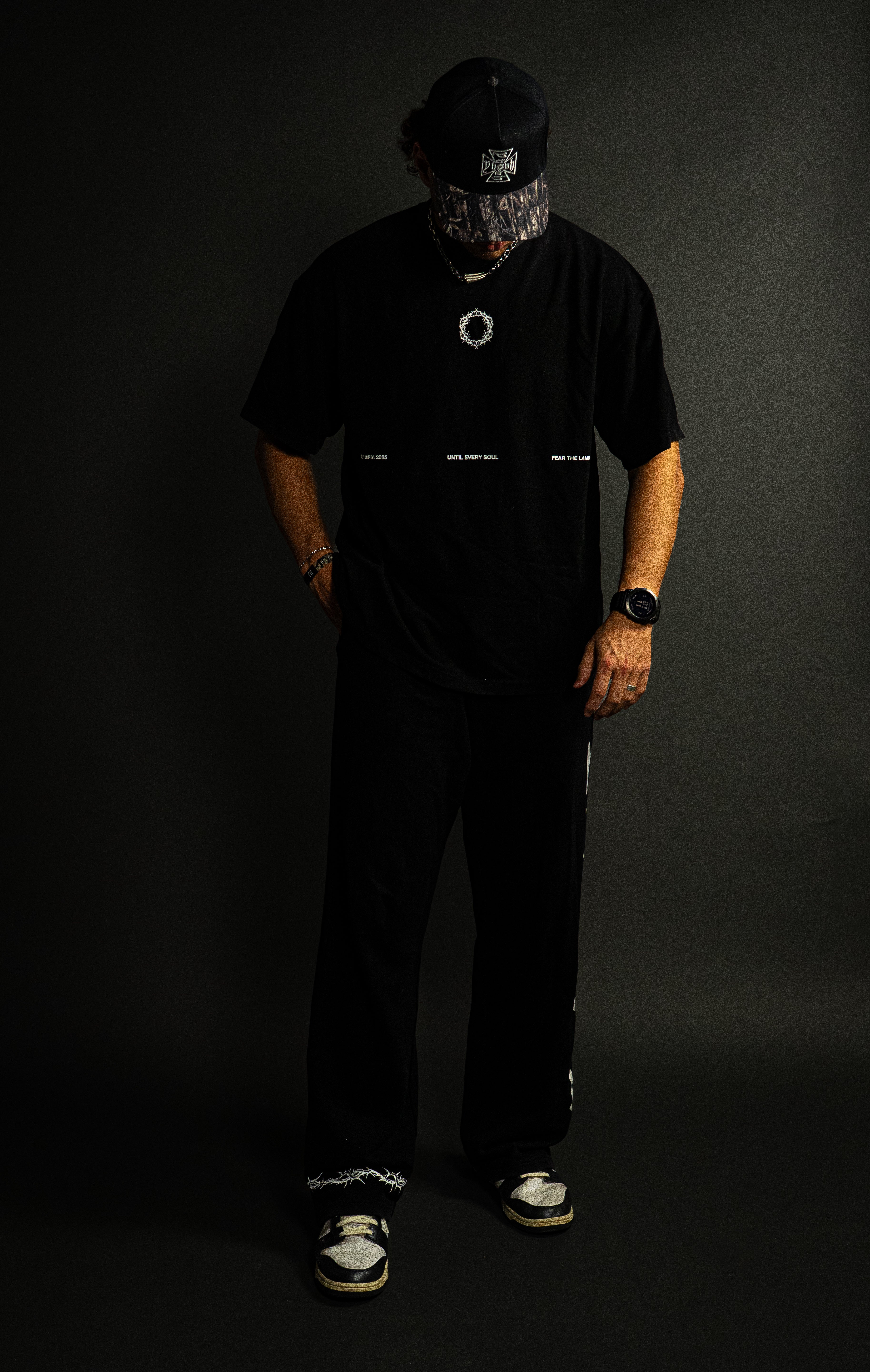 Samson x Olympia "Faded" Tee in Black