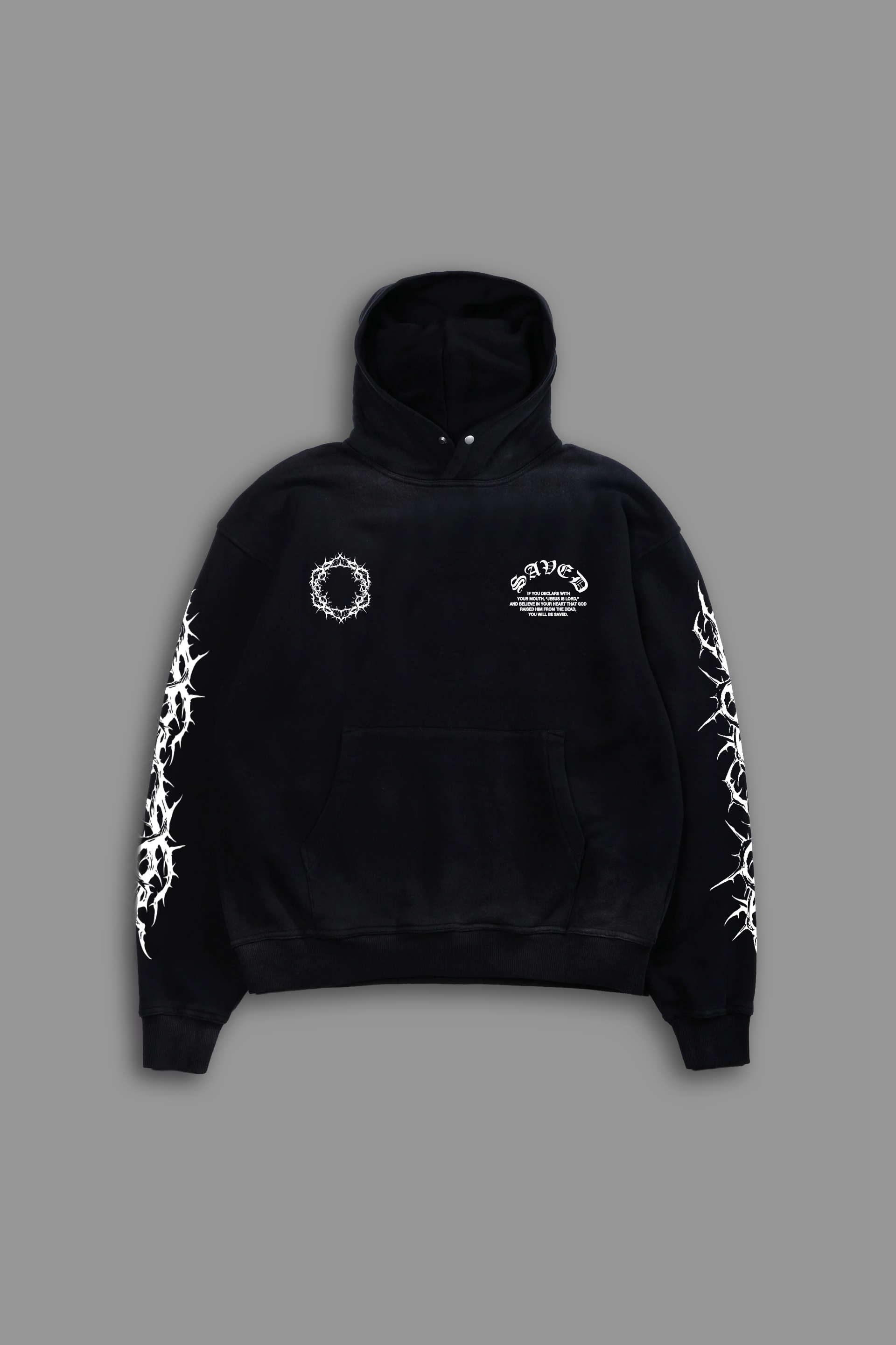 Death to Life "Faded" Hoodie in Black