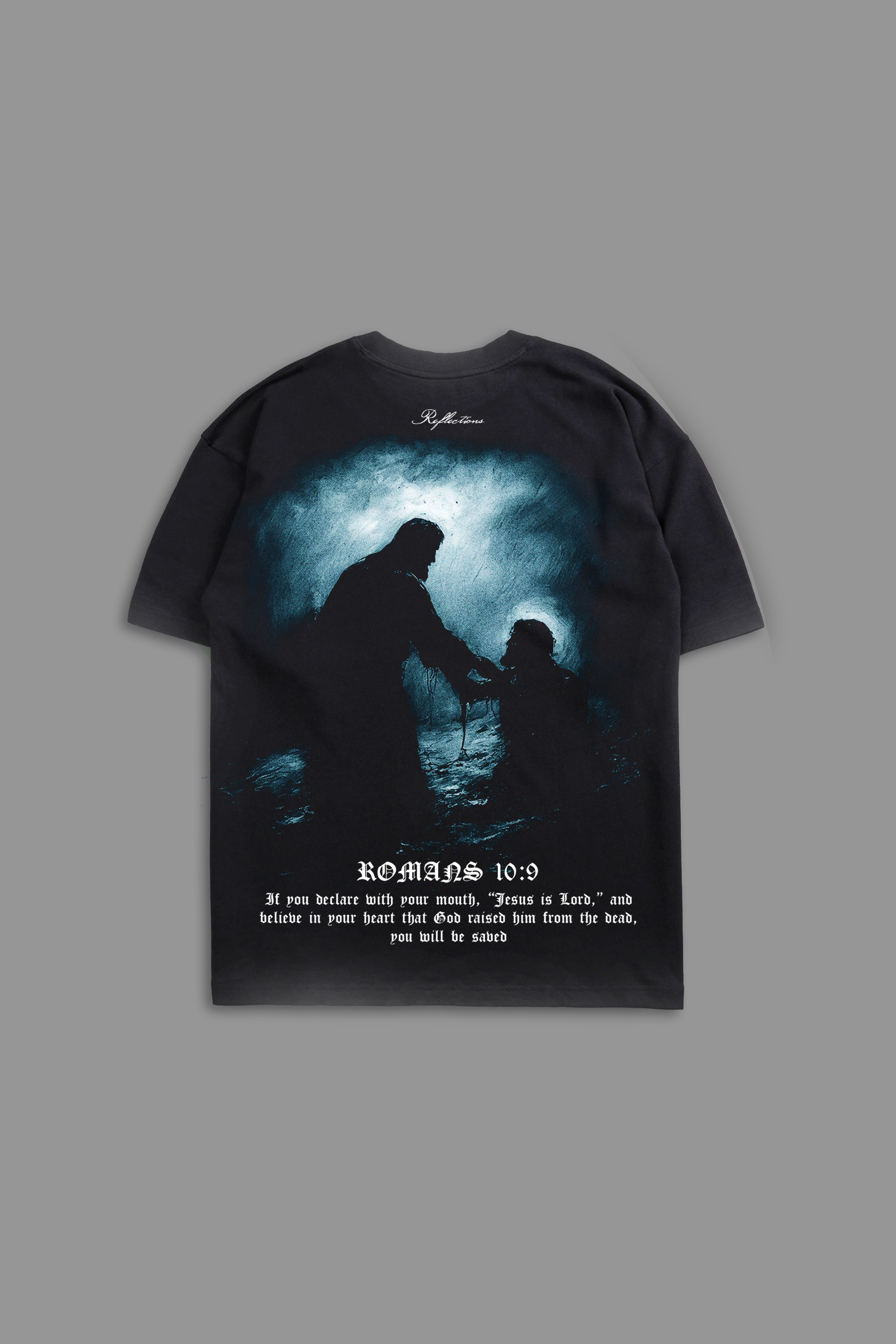 Death to Life "Faded" Tee in Black