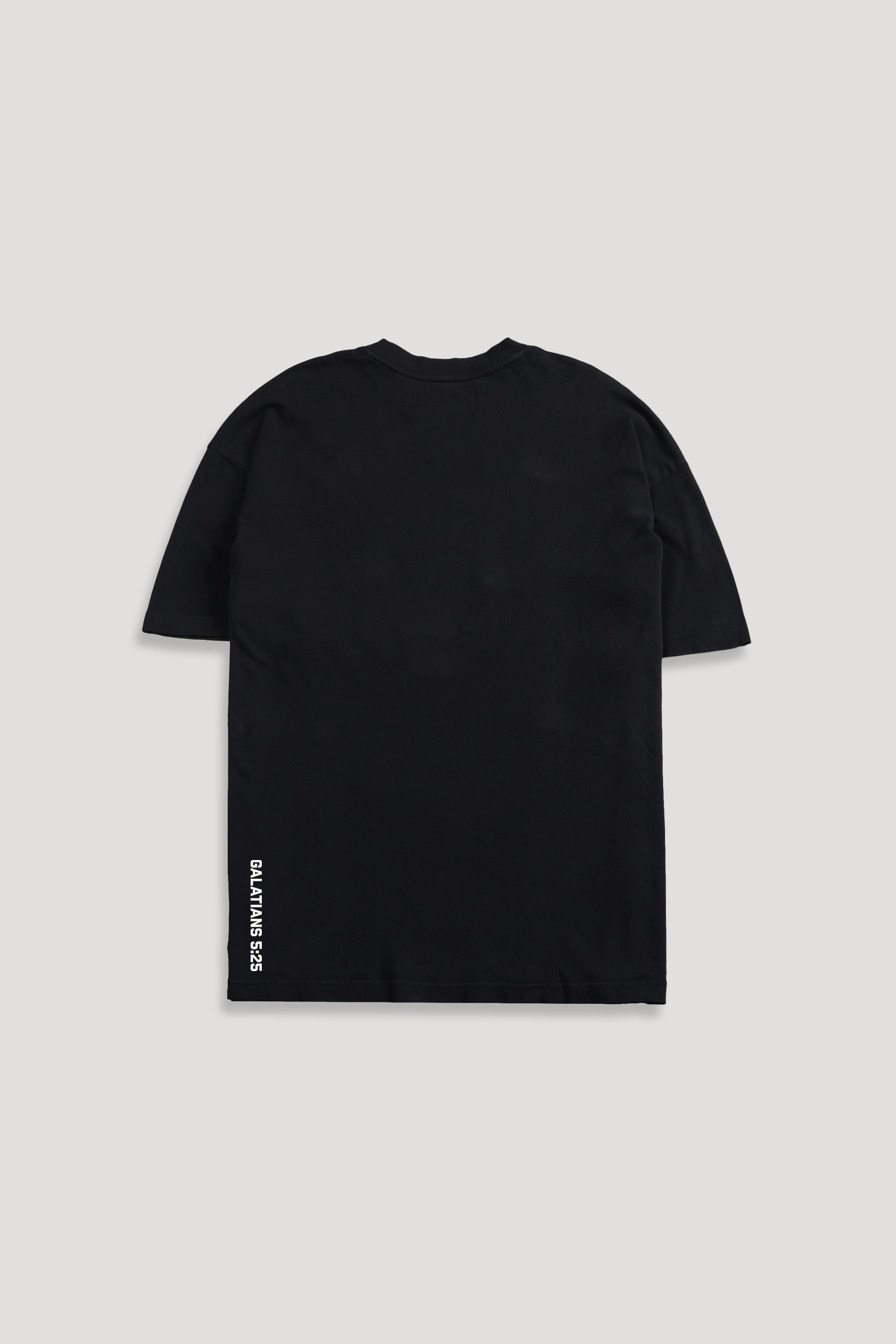 Run by the Spirit "Faded" Tee in Black