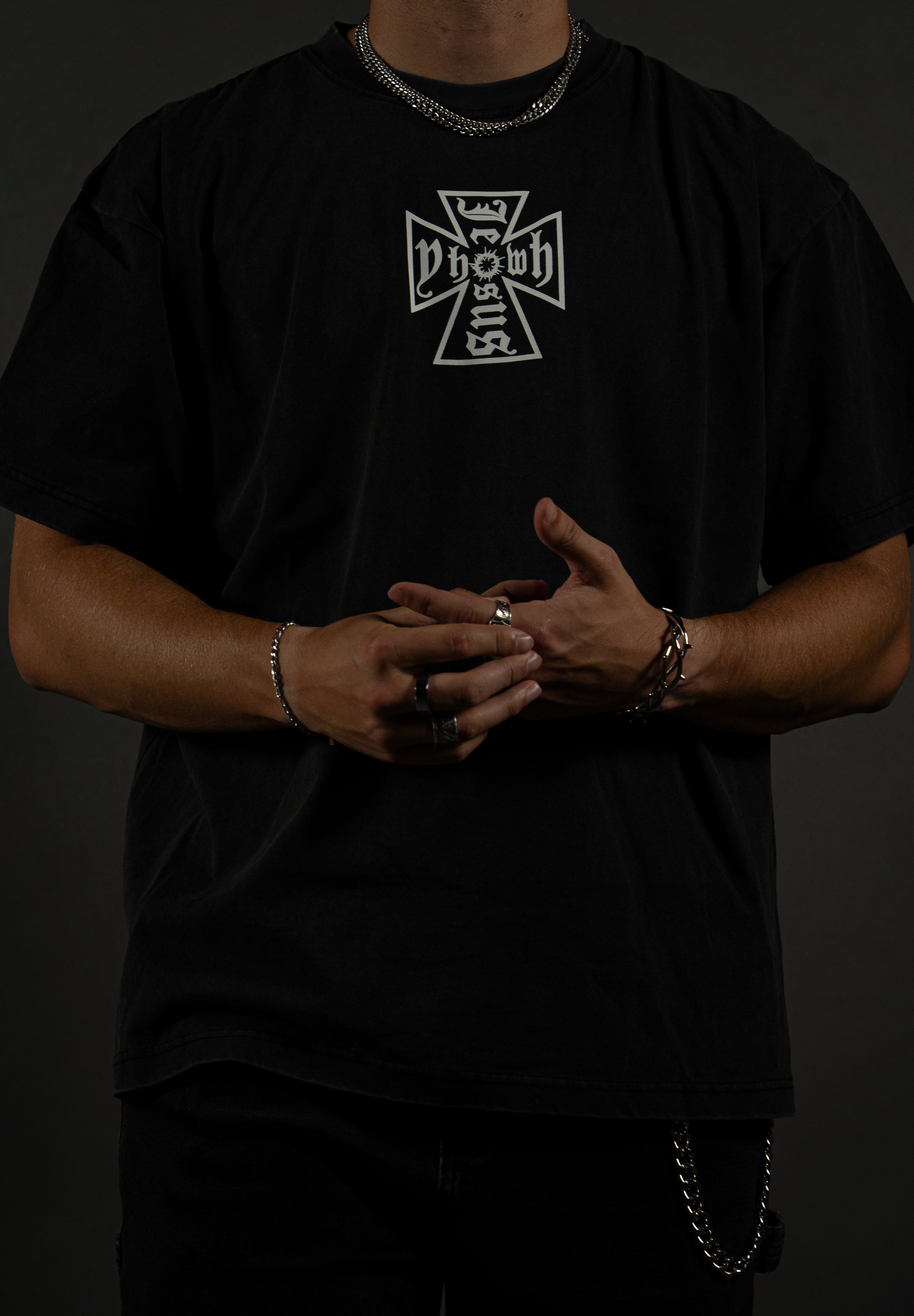 Christ Marked "PREMIUM" Tee in Vintage Black