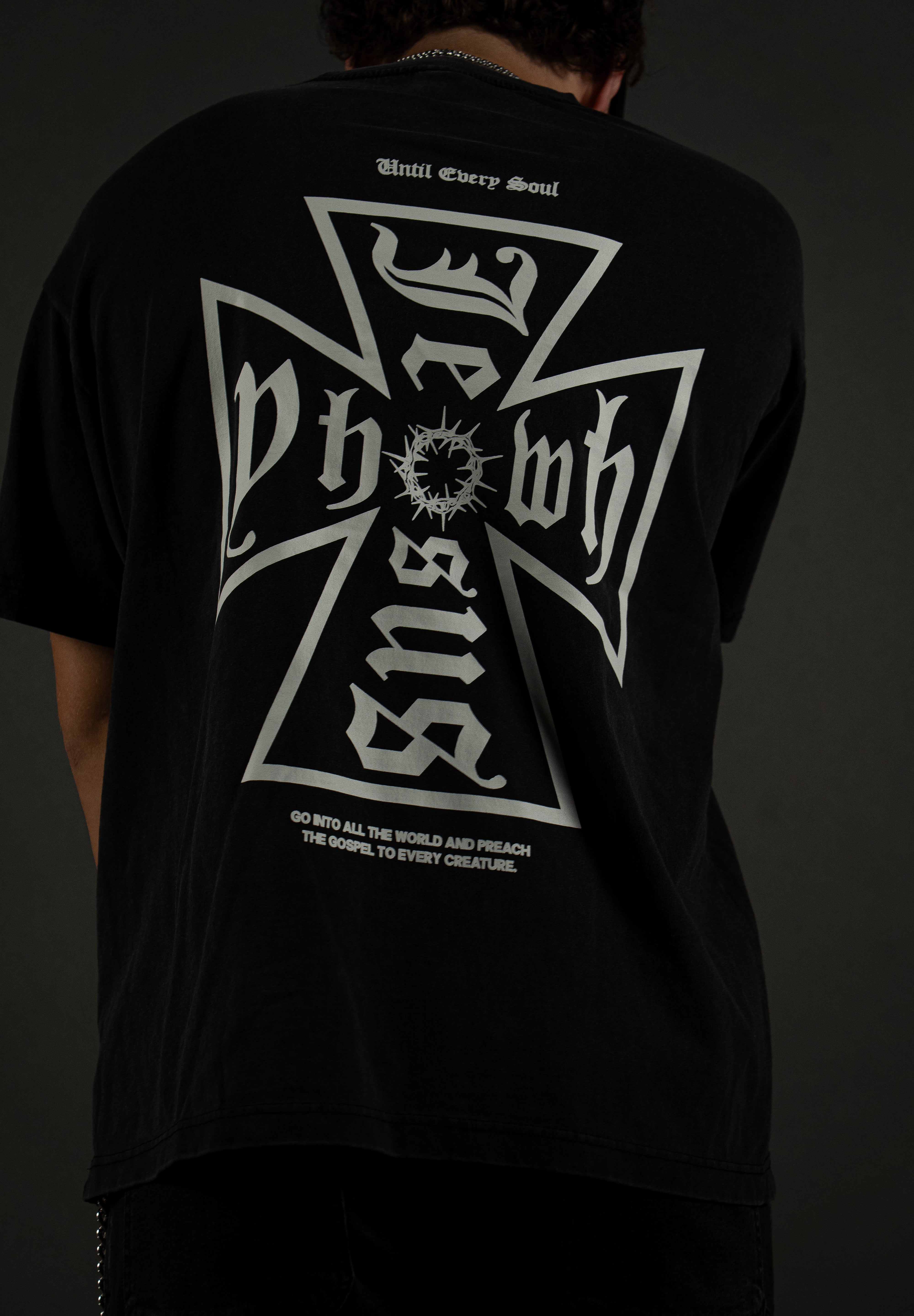 Christ Marked "PREMIUM" Tee in Vintage Black